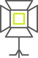 Spotlight Line Two Color Icon vector