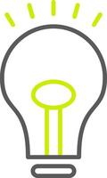 Bulb Line Two Color Icon vector