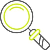 Magnifying Glass Line Two Color Icon vector