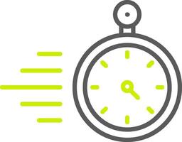 Timer Line Two Color Icon vector