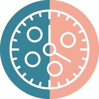 Watch Glyph Two Color Icon vector