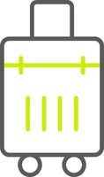 Bag Line Two Color Icon vector