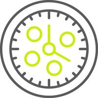 Watch Line Two Color Icon vector