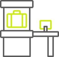 Scanner Line Two Color Icon vector