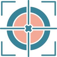 Scope Glyph Two Color Icon vector