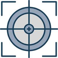 Scope Line Filled Grey Icon vector