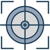 Scope Line Filled Grey Icon vector