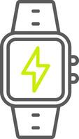 Charge Line Two Color Icon vector