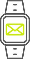 Message Line Two Color Icon vector