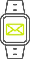 Message Line Two Color Icon vector