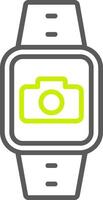 Camera Line Two Color Icon vector