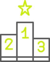 Leaderboard Line Two Color Icon vector