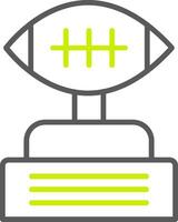 Football Line Two Color Icon vector