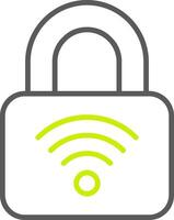 Padlock Line Two Color Icon vector