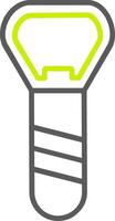 Bottle Opener Line Two Color Icon vector