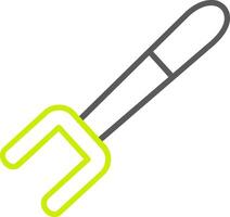 Fork Line Two Color Icon vector