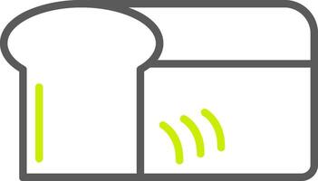 Bread Line Two Color Icon vector