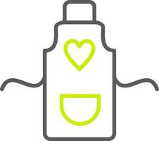Apron Line Two Color Icon vector