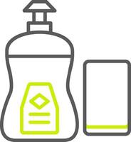 Dish Soap Line Two Color Icon vector