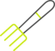 Fork Line Two Color Icon vector
