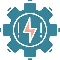 Electrical Glyph Two Color Icon vector