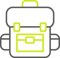 School Satchel Line Two Color Icon vector