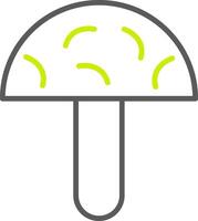 Mushrooms Line Two Color Icon vector