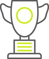 Trophy Line Two Color Icon vector