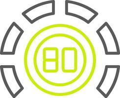 Thermostat Line Two Color Icon vector