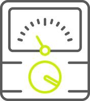 Dial Line Two Color Icon vector