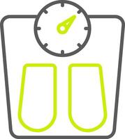 Scales Line Two Color Icon vector