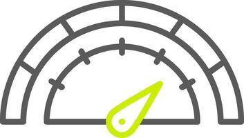 Gauge Line Two Color Icon vector
