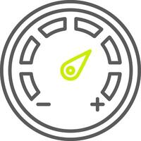 Gauges Dial Line Two Color Icon vector