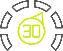 Thermostat Line Two Color Icon vector