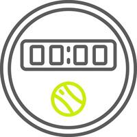 Dial Line Two Color Icon vector