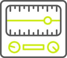 Dial Line Two Color Icon vector