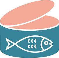 Tuna Glyph Two Color Icon vector