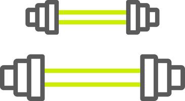 Weightlifting Line Two Color Icon vector