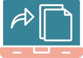 File Glyph Two Color Icon vector
