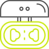 Earbuds Line Two Color Icon vector