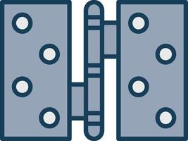 Hinge Line Filled Grey Icon vector