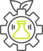 Bioengineering Line Two Color Icon vector