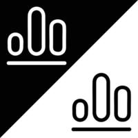 Spreadsheet app icon, Outline style, isolated on Black and White Background. vector