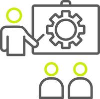 Training Line Two Color Icon vector