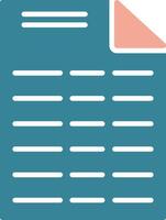 File Glyph Two Color Icon vector