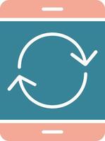 Restart Glyph Two Color Icon vector