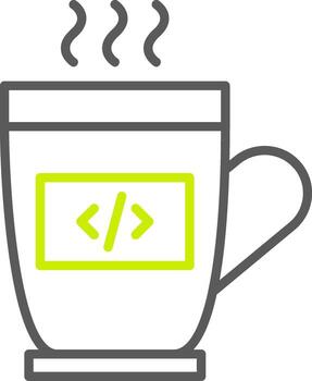 Computing Line Two Color Icon vector