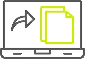 File Line Two Color Icon vector