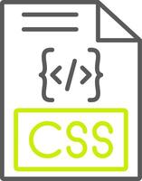Css Line Two Color Icon vector