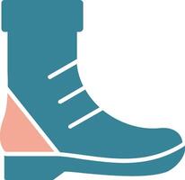 Boot Glyph Two Color Icon vector